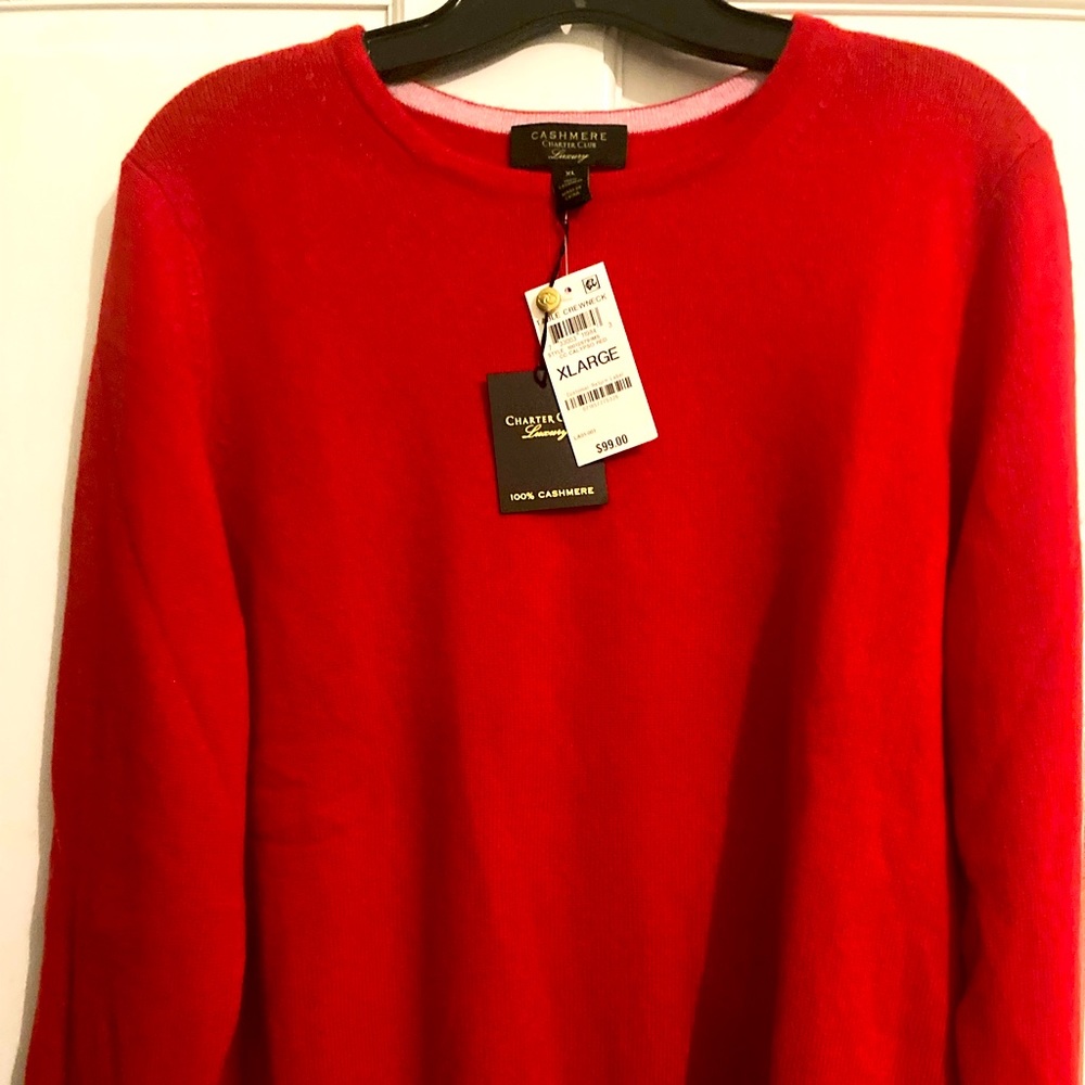 100% Cashmere Charter Club Ladies Sweater
